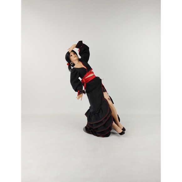 Donna Rubert Pin Up Doll 22 Spanish Senorita Red Black Flamenco Dress 1998